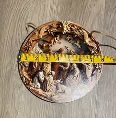 Wooden Christmas Door Nativity Wreath for Front Door Sign Christmas Door Decor