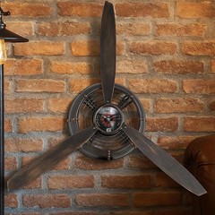 Airplane Propeller Wall Clock, Vintage Aviation Wall Clock Propeller Design H…