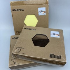 IKEA Honefoss 10-Piece Hexagonal Chrome Brass Mirrors 601.820.59 Julia Treutiger