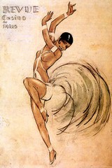 REVUE CASINO DE PARIS SHOWGIRL DANCE FRENCH VINTAGE POSTER REPRO