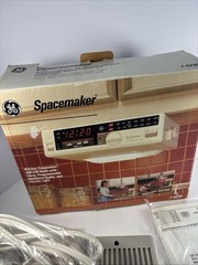 Vintage New Open Box GE Spacemaker AM FM Clock Radio Under Cabinet Light 7-4230