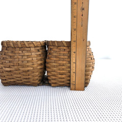 Vintage Double Hand Woven Basket Organization