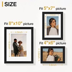 15 Pack Collage Picture Frames for Wall Decor & Tabletop – Mountable Multi