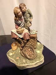 Nature Craft Little Mother Ceramic Porcelain Sculpture HandPaint Figurine No 841