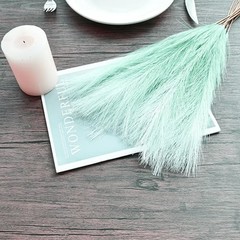 Mandy’s Silk Pampas Grass Bouquet 20 Stems 17.7in Fluffy Gradient Green