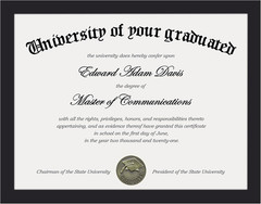 Certificate Frame with Clear Plexiglass, 8.5 by 11 Picture Diploma Document Degr
