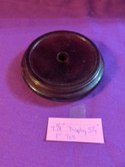 Round Wooden Display Base, 4 3/8″, 1″ Inch Tall