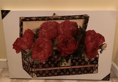 Oliver Gal Louis Vuitton Canvas Print DOLL MEMORIES-Trunk Of Roses 36X24 Art