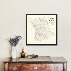 Old Map of Lee County, TX 1888 – Vintage Texas Art