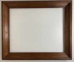 VTG 1970s Solid Wood 2” Deep Moulding Frame Fits 14” x 17” Stained No Glass
