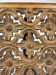 Natural Brown Wash Mándala Wood Wall Decor 12×12”