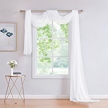 1 Extra-Wide Light Beige Sheer Patio Curtain Panel 102 x 84 Inch Long with