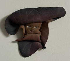 Doug Gibson Signed Leather Wall Hanging Mask Rare Indoor Collectible Decor Mask