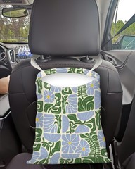 Car Trash Can, Seat Back Hanging Trash Bag, Cute Canvas Garbage Bag, Essentia…