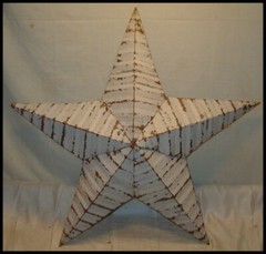 authentic AMISH BARN TIN STAR primitive rustic 29″ MANY COLORS red black white
