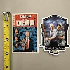 Shaun Of The Dead (Lot Of 2 Stickers/Dishwasher Safe) Homage/Art/Comic/Movie