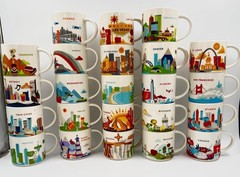 Starbucks You Are Here Mug 14 Oz Ceramic Collectible City Souvenir Cup