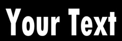 YOUR TEXT Vinyl Decal Sticker Car Window Bumper CUSTOM Personalized Lettering