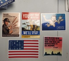 VLADIMIR ZELINSKI STICKERS ANTI WAR SAVE UKRAINE 🇺🇦