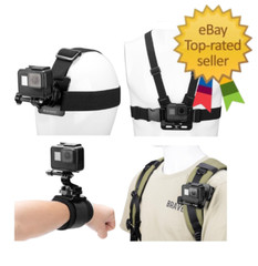K&F Concept Accessories Set for GoPro Hero 13/12/11/10/9/8/7/6/5/4/DJI Osmo Acti