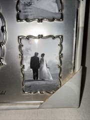 Malden Wedding Picture Rectangular Frame 5 Photos Silver Tone 8 by 10 inches