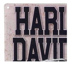 Harley-Davidson Embossed Tin Sign, Liberator Motorcycle Logo, 12 x 15.75 inch