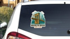 Brooklyn Bridge New York Sticker Decal Vinyl Die-Cut Symbolic Landmark Design