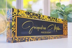 Custom Office Decor Personalized Acrylic Plaque Name Plate for Desk CAB23LF