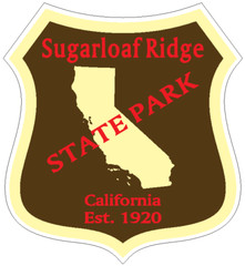 Sugarloaf Ridge State Park Sticker R6696 California YOU CHOOSE SIZE
