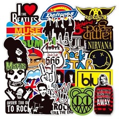 100PCS Rock Band Stickers Lot Punk Music Heavy Metal Bands Sticker Decal-USA