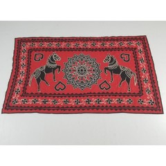 Vintage Traditional Indian Appliqued Folk Art Tapestry 58x32in