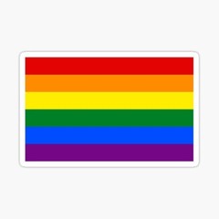 Pride flag stickerRainbow Cute Fun Love Is Love Sticker