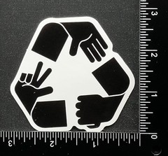 Peace Teamwork Support- Vinyl Sticker – Heavy Duty
