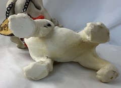 Welcome Dalmatian Dog Figurine Plastic Resin Vintage