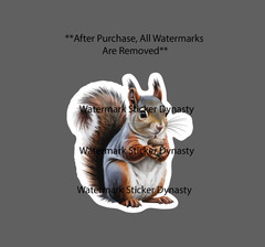 Squirrel Sticker Waterproof Decal Abert’s Animal Outdoor Nature Wild Gift NEW