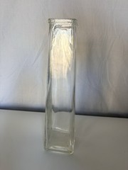 Clear Glass Flower Arrangement Bud Vase 15” Inches Tall Column Shape