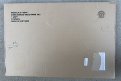 Staples Cork Bulletin Board, 3 x 2 Feet, Oak Frame, Vertical or Horizontal Mount
