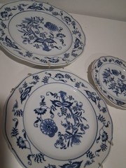 Vintage Blue And White Danube China Japan Mini Gallery Wall Plates Cottagecore