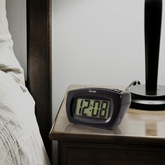 Equity 31015 Super Loud Digital Alarm Clock 1 Inch LCD Display Batteries Not Inc