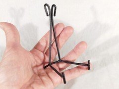 Easel Display Stand with Scroll Design! Black Iron Medium Size