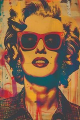 MARILYN MONROE BANKSY GRAFFITI POP ART CANVAS PRINT 16″X20″ READY TO HANG T96
