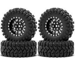 OGRC 1.0 Plus (1.2 Inches) Beadlock Wheel and Tires Set 7mm Negative Offset W…