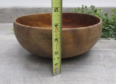 9 Inch Wooden Bowl Hand Made Green Mountain Woodcrafters Vermont Primitive