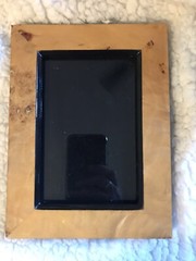 VINTAGE Briarwood Wood Frame 3.5” X 5.5” Picture And 6” X 8” In Size