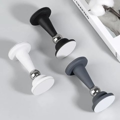 1pc No Drill Silicone Door Stopper Strong Suction Floor Protector – NEW