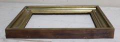 ANTIQUE FITS 8 X10 VICTORIAN PICTURE FRAME LEMON GOLD GILT ORNATE WOOD PRIMITIVE