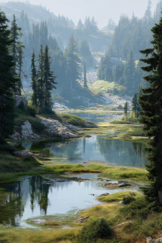 RIVER MOUNTAIN LANDSCAPE WALL ART PRINT/CANVAS POSTER 8 OPTIONS FREE SHIP L66