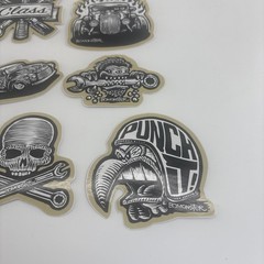 Lot of 18 BOMONSTER Hot Rod Vehicle Vinyl Stickers
