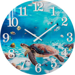 Outdoor Clock Waterproof Ocean Nautical Wall Clocks for Patio Pool Garden Bathro