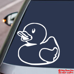 RUBBER DUCKY Vinyl Decal Sticker Car Truck Rear Window Bumper DUCK CUTE FUNNY